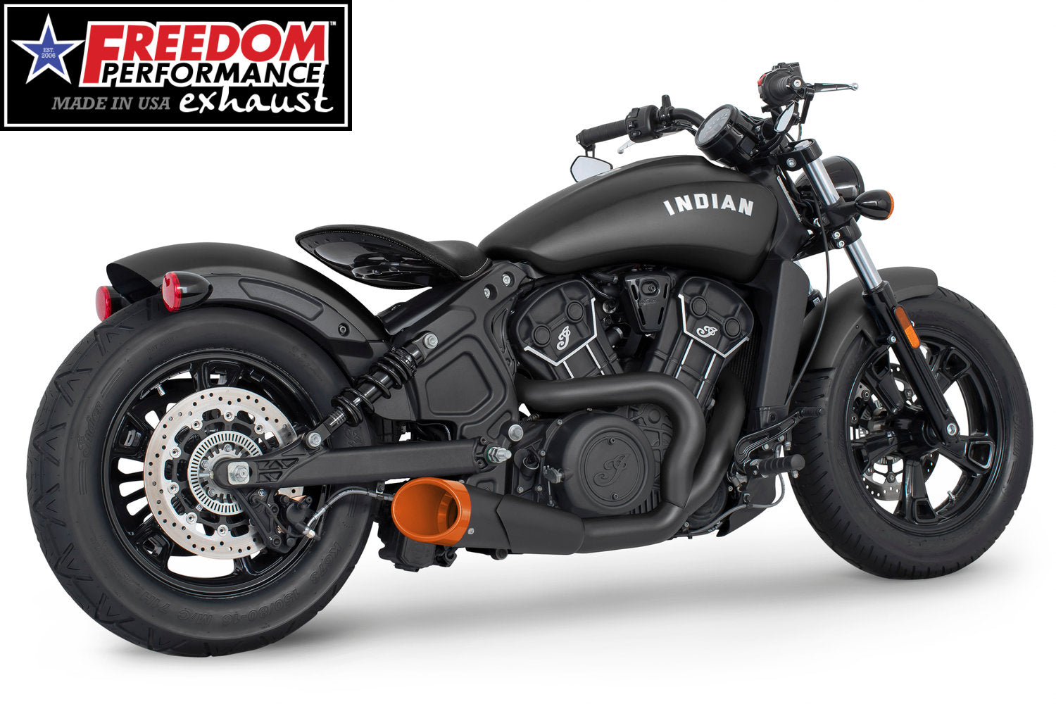 INDIAN SCOUT-ROGUE-BOBBER-SIXTY-SPORT-TWENTY COMBAT 2-INTO-1 SHORTY 2014-2024