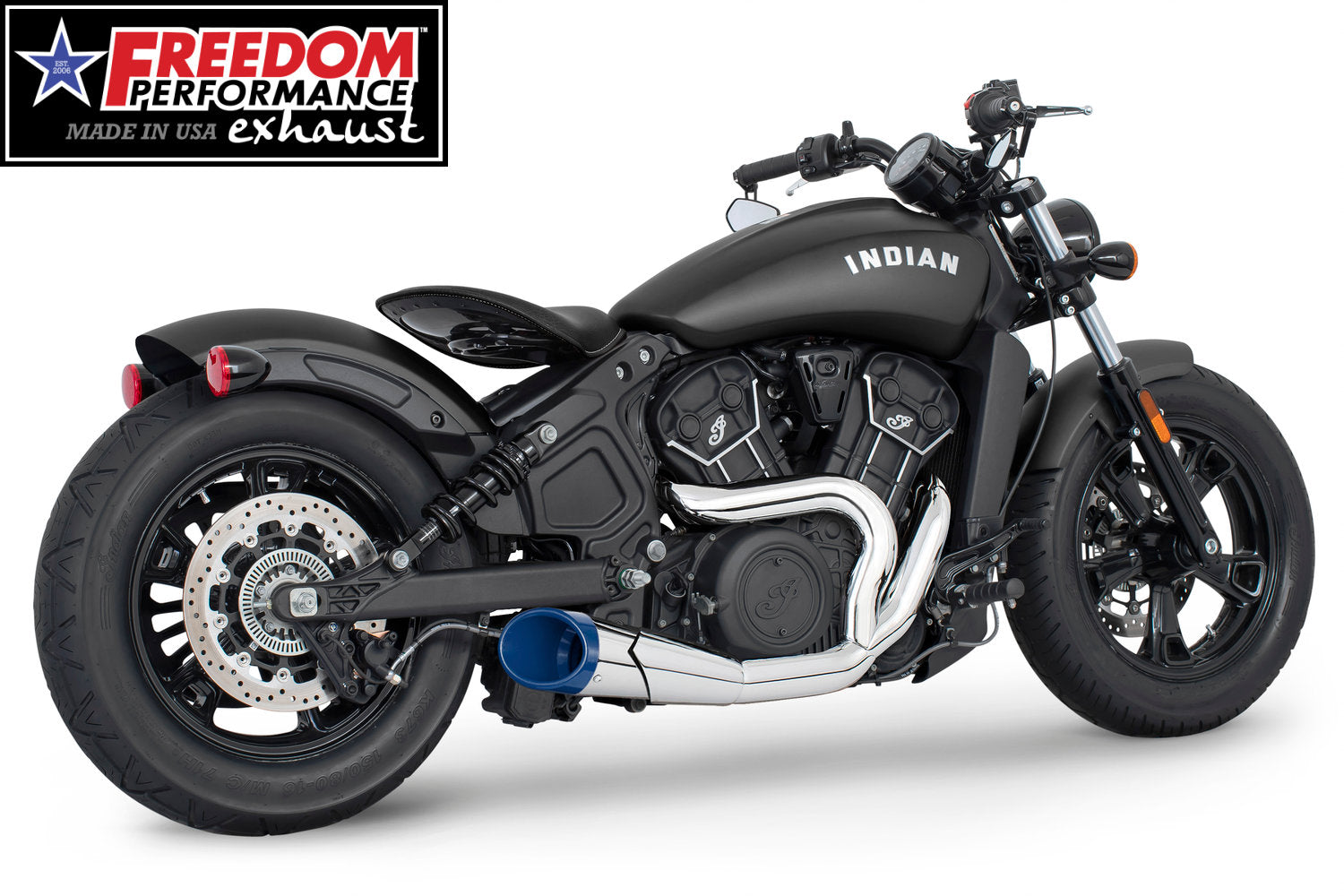 INDIAN SCOUT-ROGUE-BOBBER-SIXTY-SPORT-TWENTY COMBAT 2-INTO-1 SHORTY 2014-2024