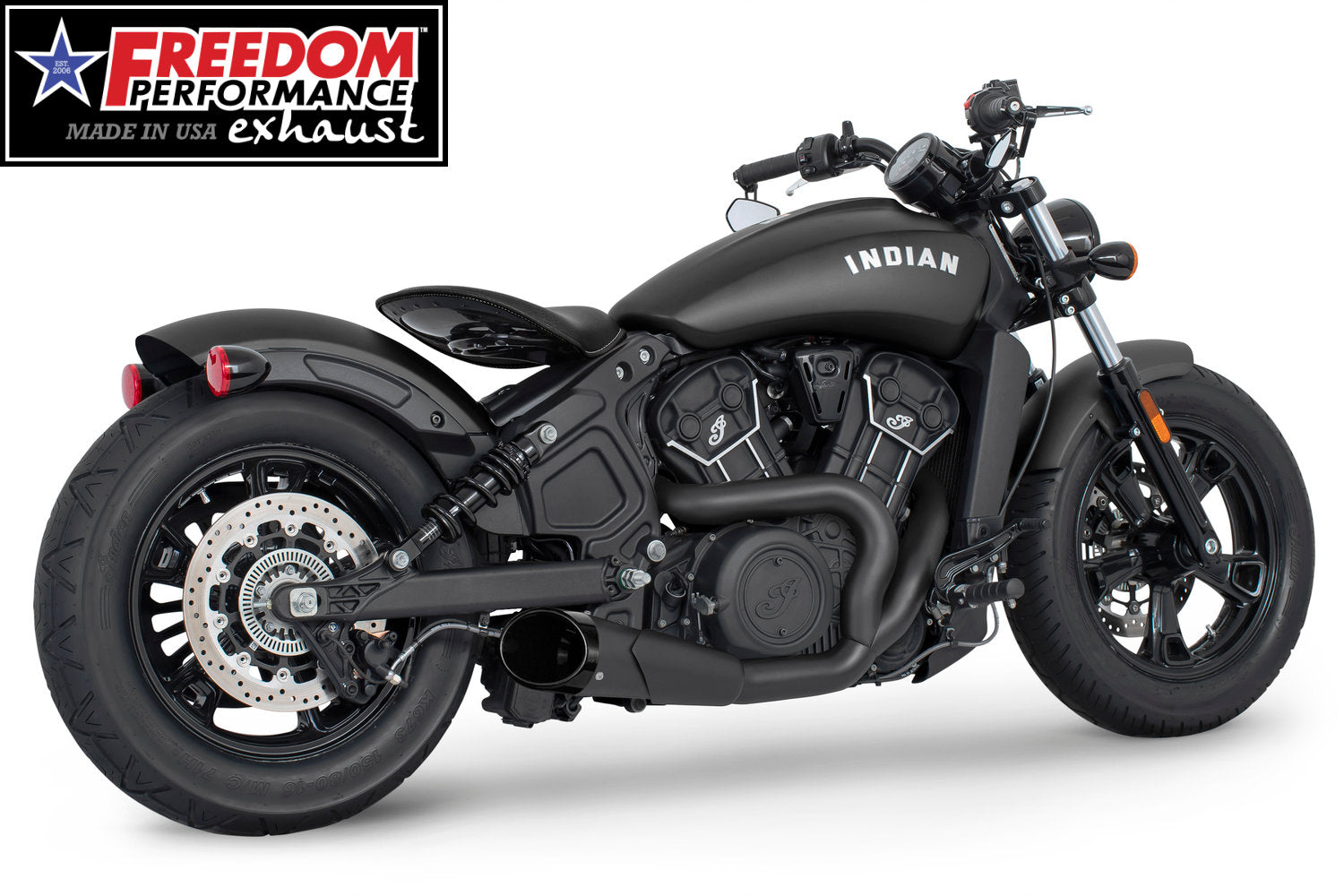 INDIAN SCOUT-ROGUE-BOBBER-SIXTY-SPORT-TWENTY COMBAT 2-INTO-1 SHORTY 2014-2024