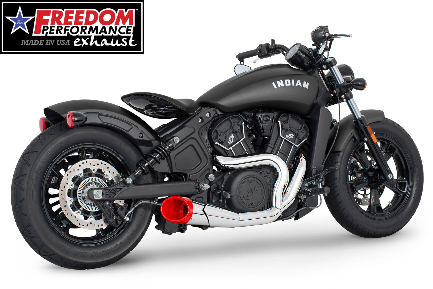 INDIAN SCOUT-ROGUE-BOBBER-SIXTY-SPORT-TWENTY COMBAT 2-INTO-1 SHORTY 2014-2024