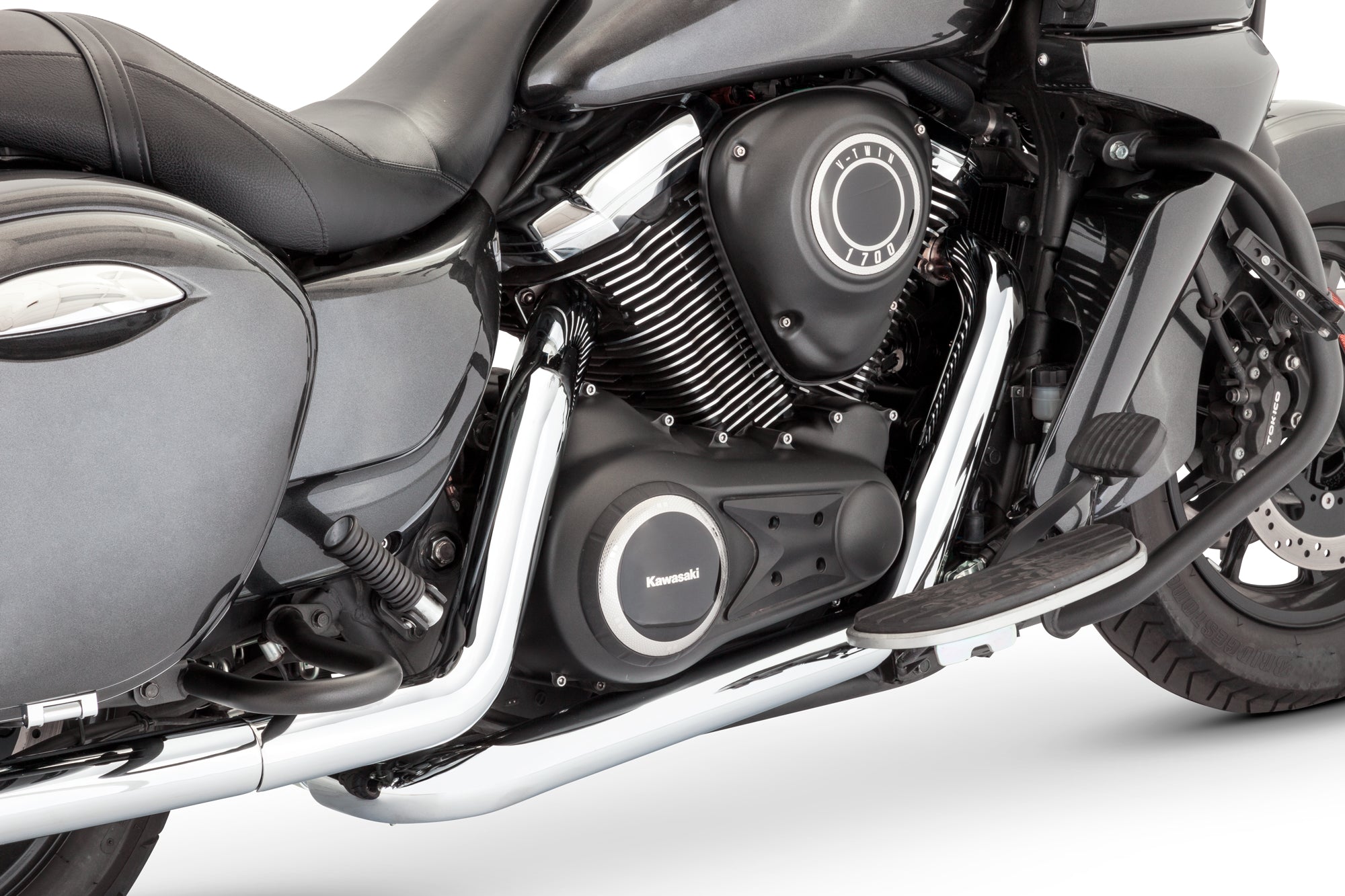 KAWASAKI VAQUERO 1700/NOMAD/VOYAGER TRUE-DUAL RIGHT-SIDE TUCK-&-UNDER 2.5" HEADERS ONLY