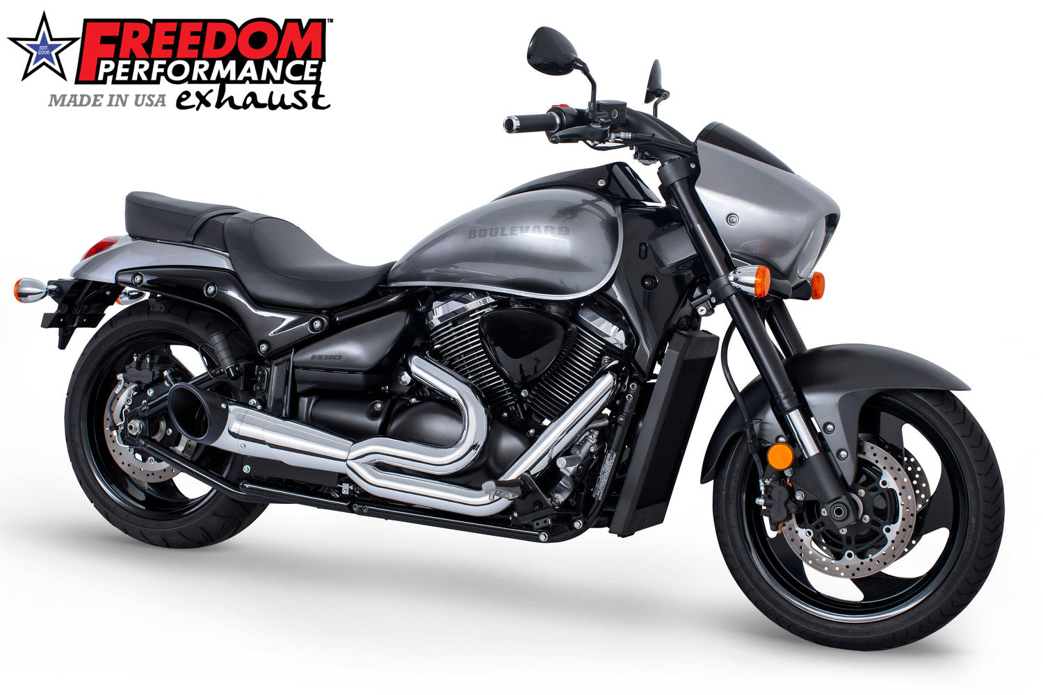 SUZUKI BOULEVARD M90 2-INTO-1 TURNOUT/SIDEDUMP FULL SYSTEM 2015-Present
