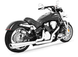 HONDA VTX1800 COMBAT 2-INTO-1 FLUTED 2002 TO 2009 (SPECIAL ORDER)