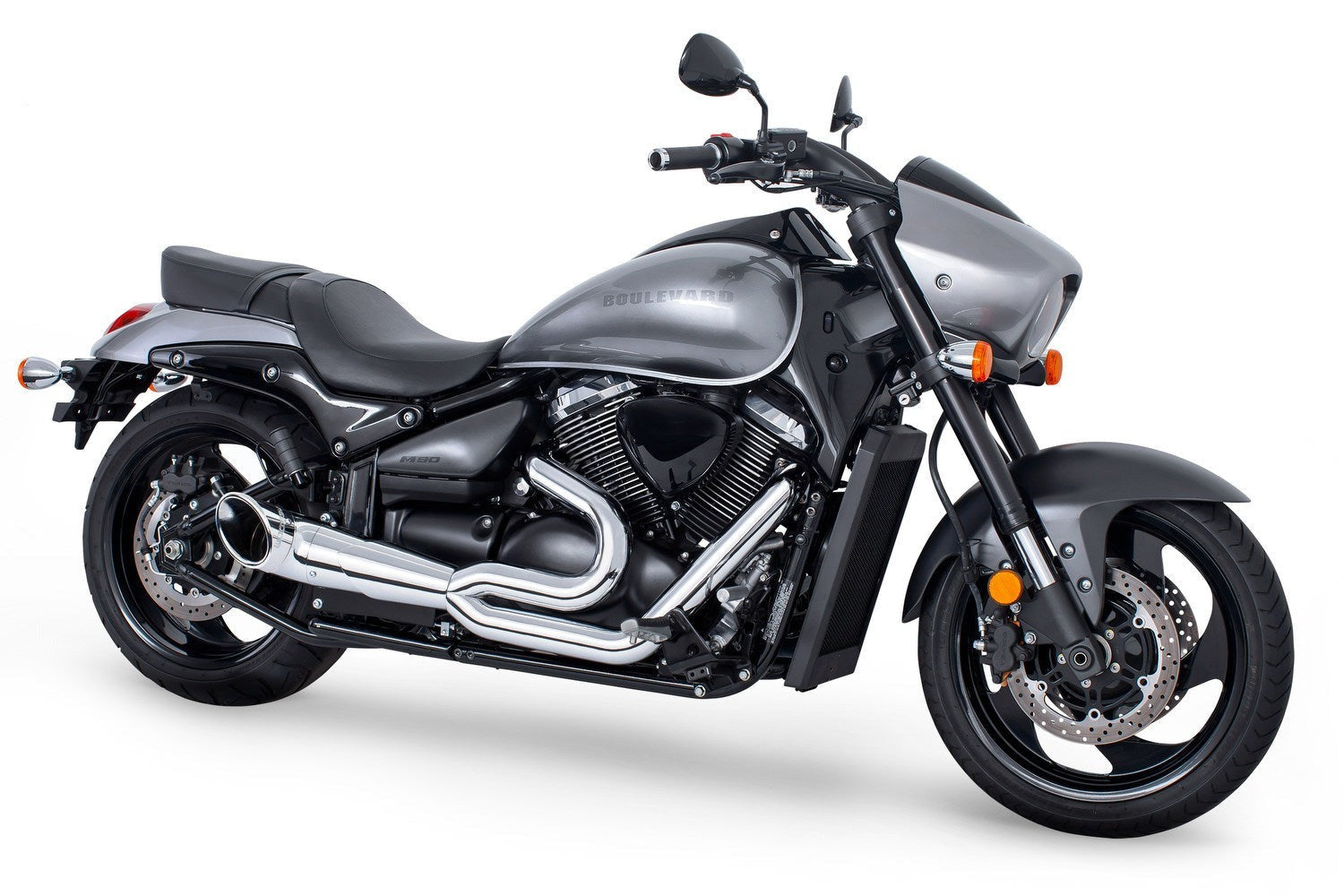 SUZUKI BOULEVARD M90 2-INTO-1 TURNOUT/SIDEDUMP FULL SYSTEM 2015-Presen ...