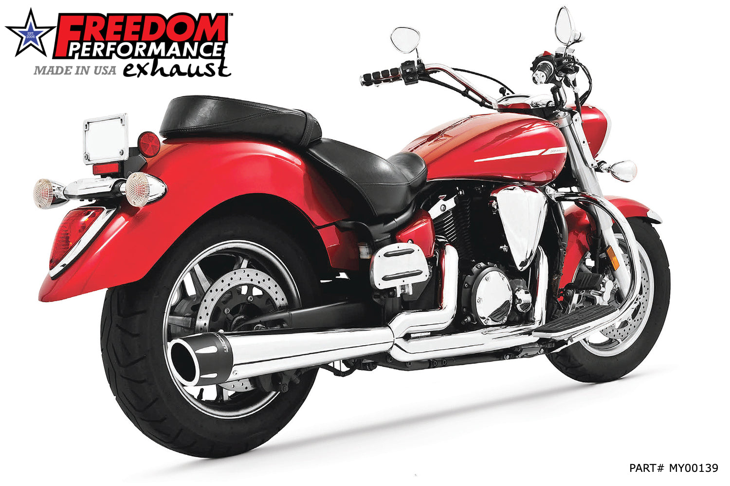 YAMAHA V-STAR 1300 COMBAT FLUTED 2-INTO-1 2007-2020 (SPECIAL ORDER)