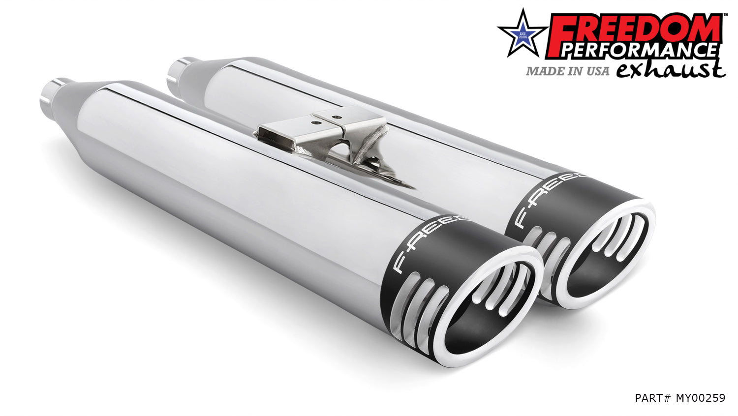 YAMAHA VENTURE/ROYAL STAR 1999-2014 SLIP-ONS check description for Quiet Baffles.