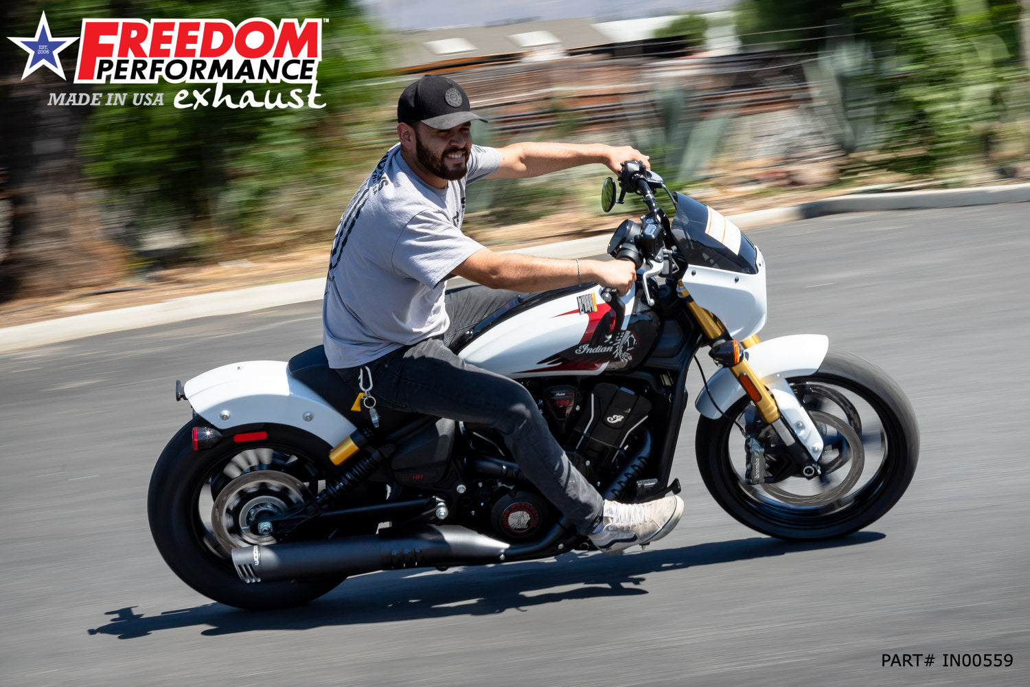 INDIAN  2025 SCOUT 101-CLASSIC-SUPER-SPORT-BOBBER 4" SLIP-ON BUNDLE (2025 SCOUTS ONLY)