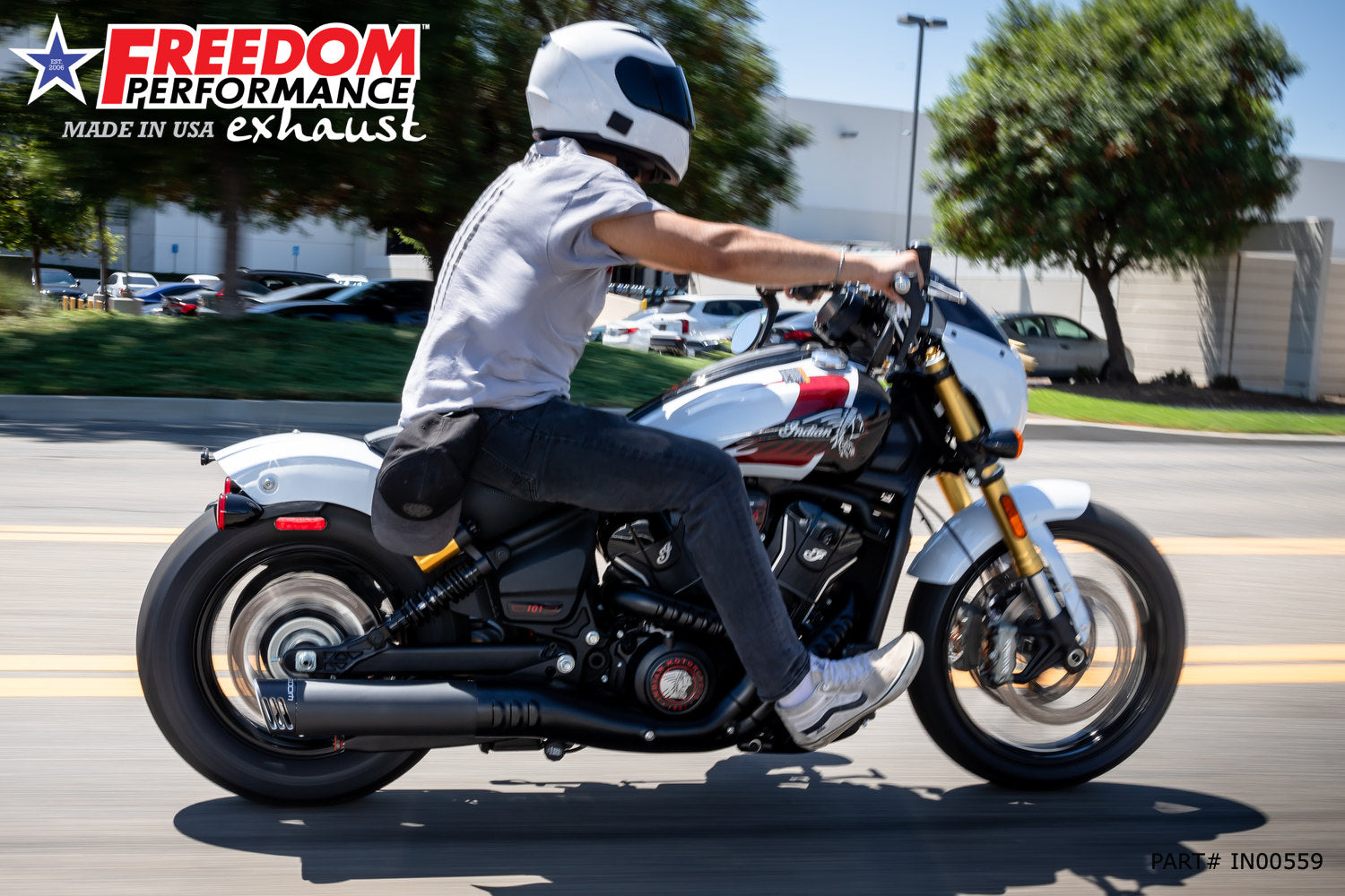 INDIAN  2025 SCOUT 101-CLASSIC-SUPER-SPORT-BOBBER 4" SLIP-ON BUNDLE (2025 SCOUTS ONLY)