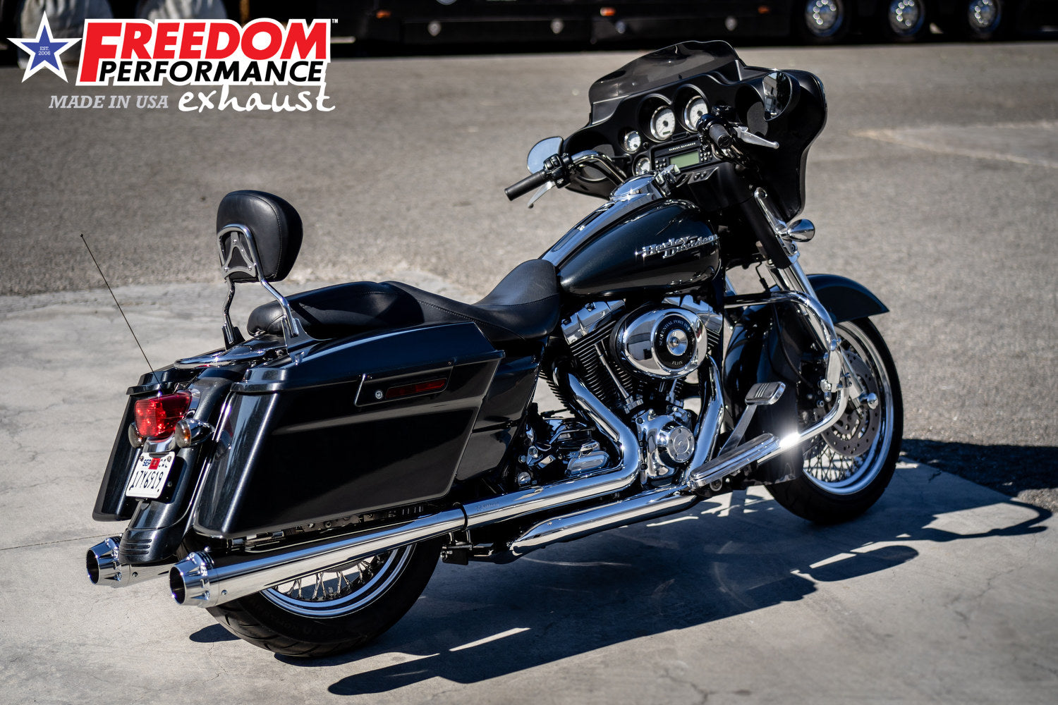 HARLEY TOURING AMERICAN OUTLAW & COMBAT FLUTED 4.5" MEGAPHONE SLIP-ONS BUNDLE