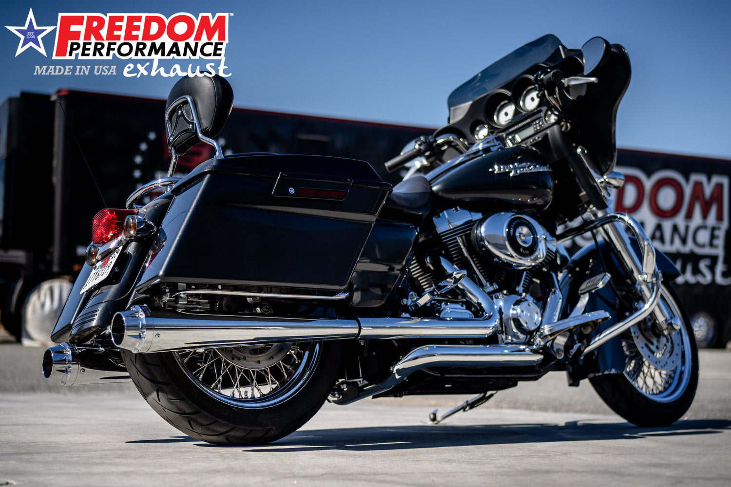 HARLEY TOURING AMERICAN OUTLAW & COMBAT FLUTED 4.5" MEGAPHONE SLIP-ONS BUNDLE