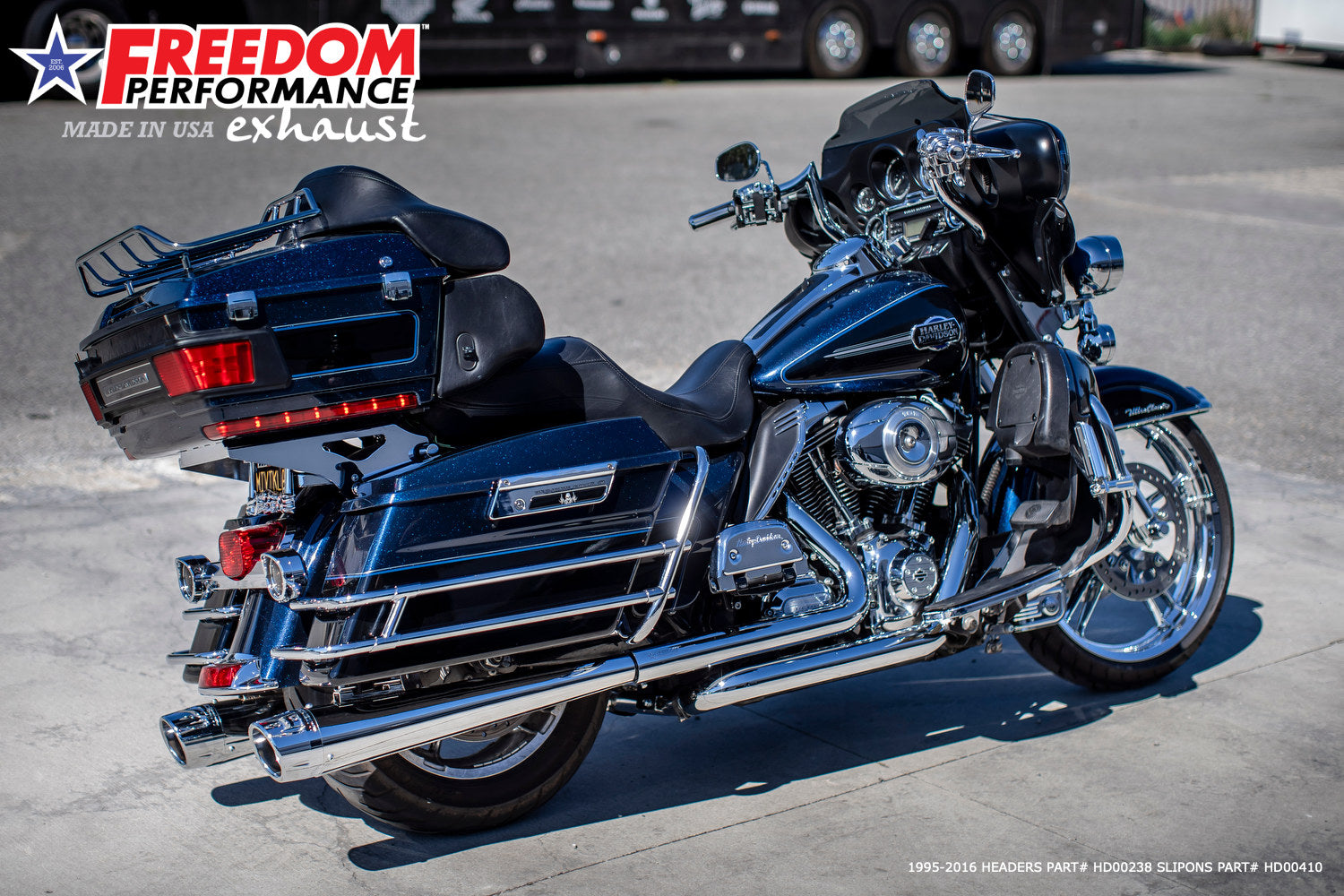 HARLEY TOURING AMERICAN OUTLAW & COMBAT FLUTED 4.5" MEGAPHONE SLIP-ONS BUNDLE