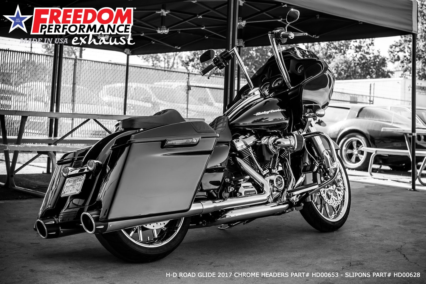 HARLEY TOURING AMERICAN OUTLAW & COMBAT FLUTED 4.5" MEGAPHONE SLIP-ONS BUNDLE