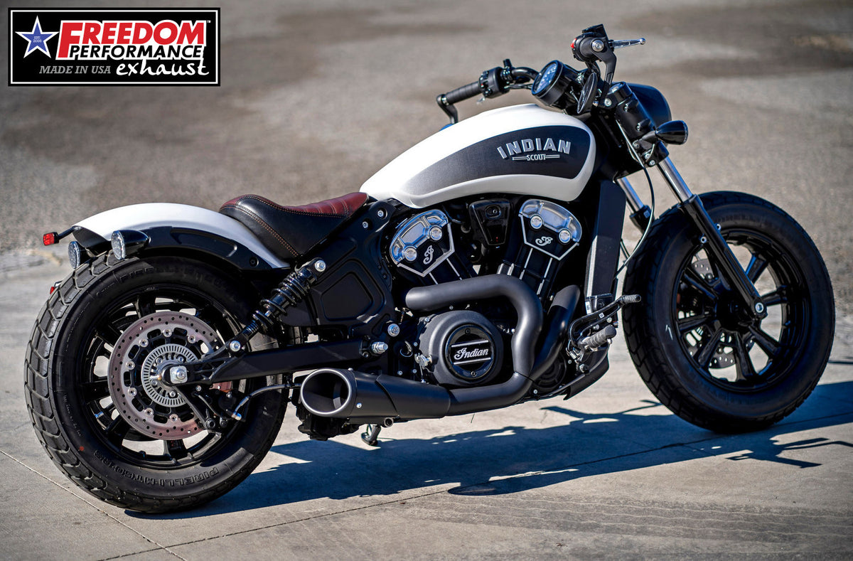 INDIAN SCOUT-ROGUE-BOBBER-SIXTY-SPORT-TWENTY COMBAT 2-INTO-1 SHORTY 2014-2024 BUNDLE
