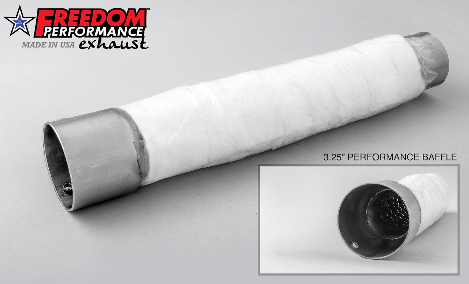 FPE 3.25" SLIP-ONS SINGLE BAFFLE