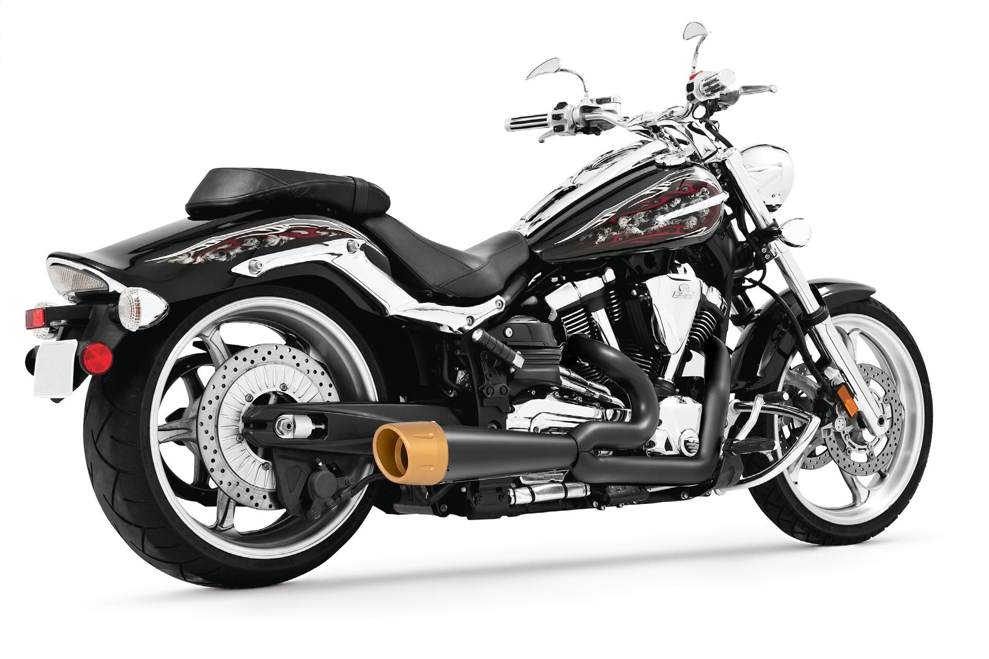 YAMAHA RAIDER COMBAT FLUTED 2-INTO-1 2008-2020 (SPECIAL ORDER)
