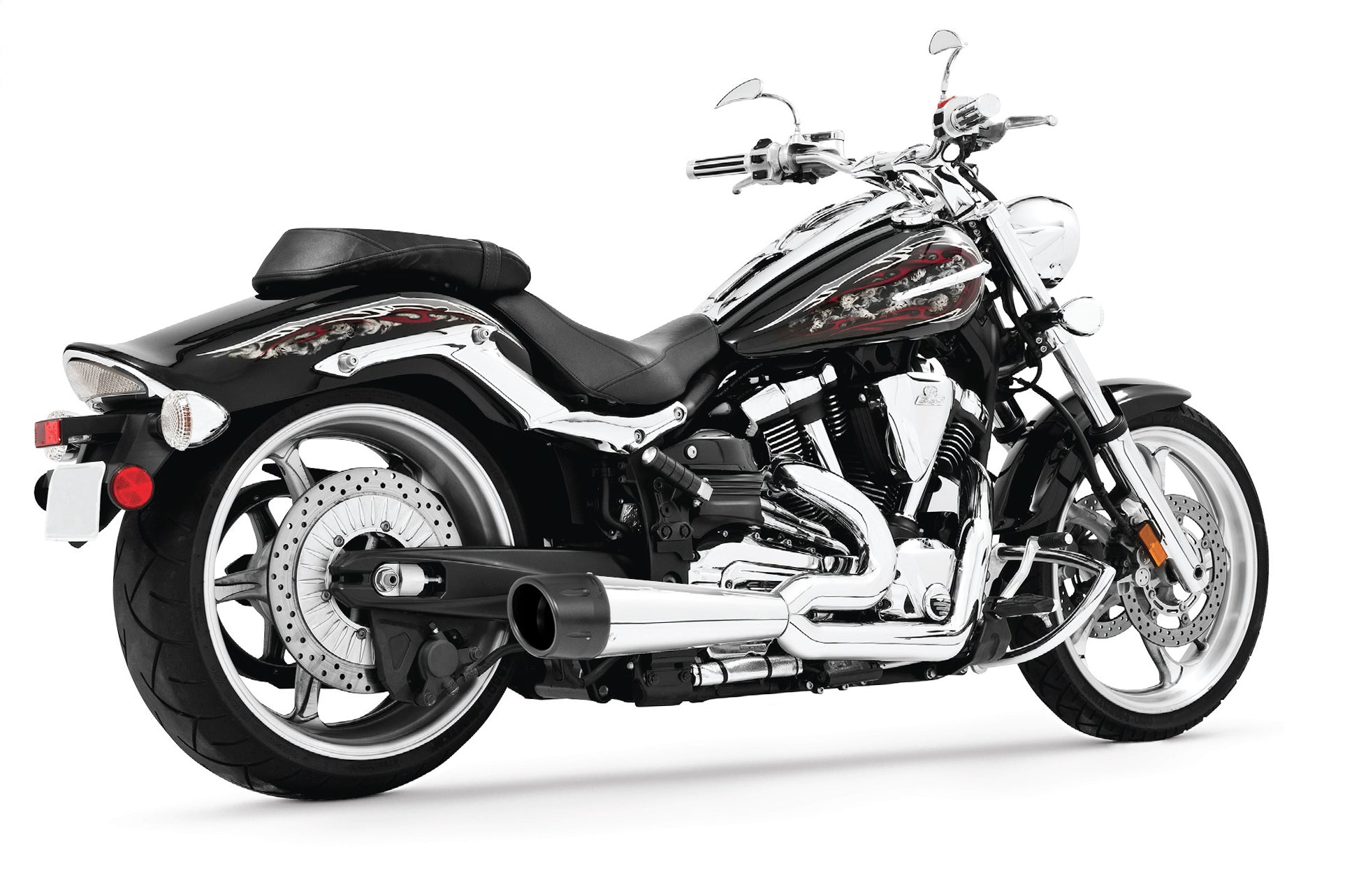 YAMAHA RAIDER COMBAT FLUTED 2-INTO-1 2008-2020 (SPECIAL ORDER)