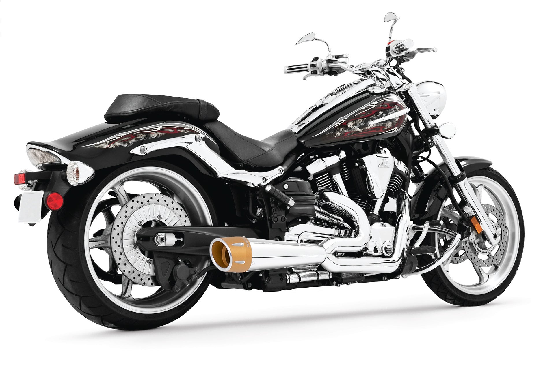 YAMAHA RAIDER COMBAT FLUTED 2-INTO-1 2008-2020 (SPECIAL ORDER)
