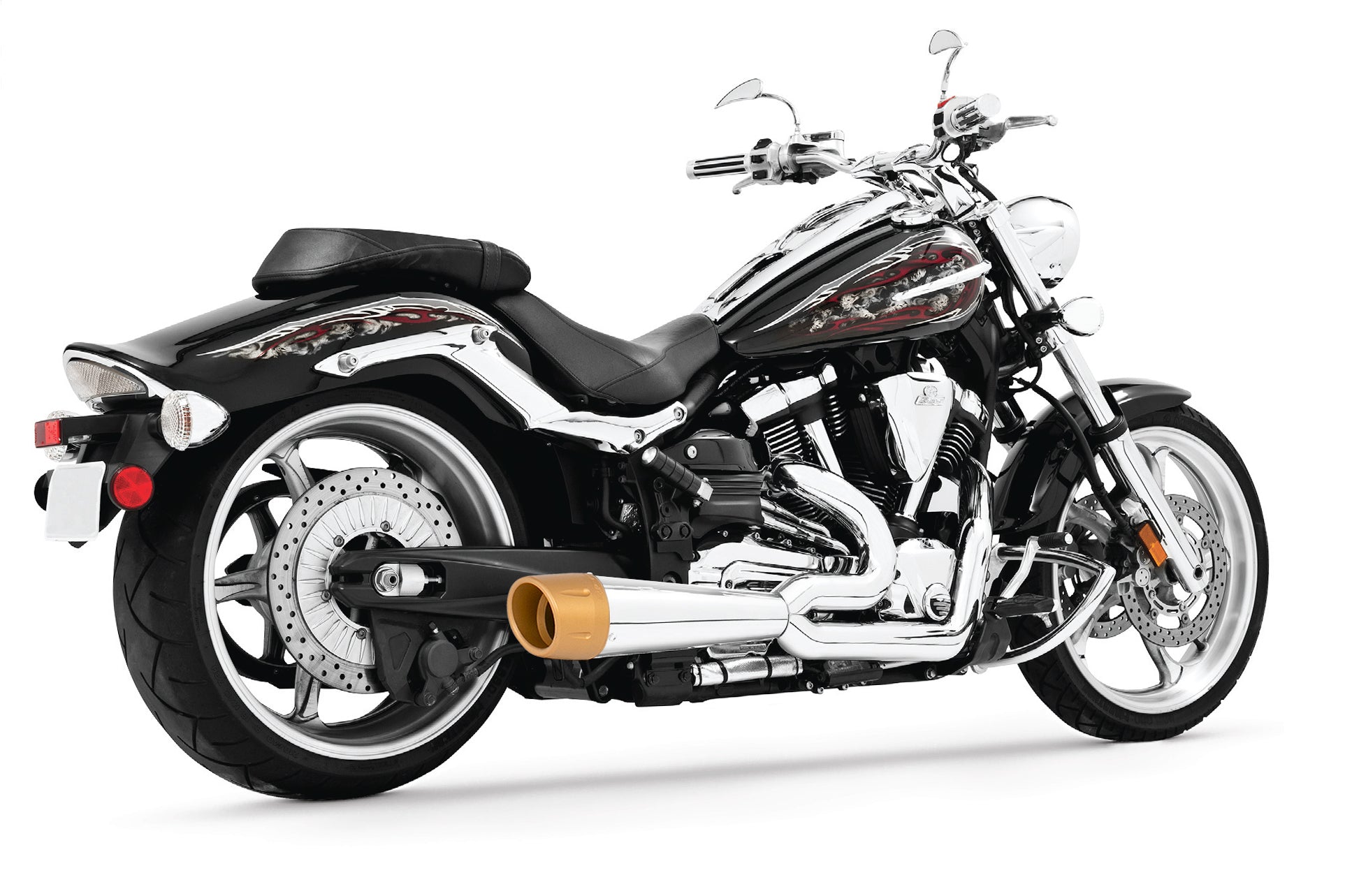 YAMAHA RAIDER COMBAT FLUTED 2-INTO-1 2008-2020 (SPECIAL ORDER)