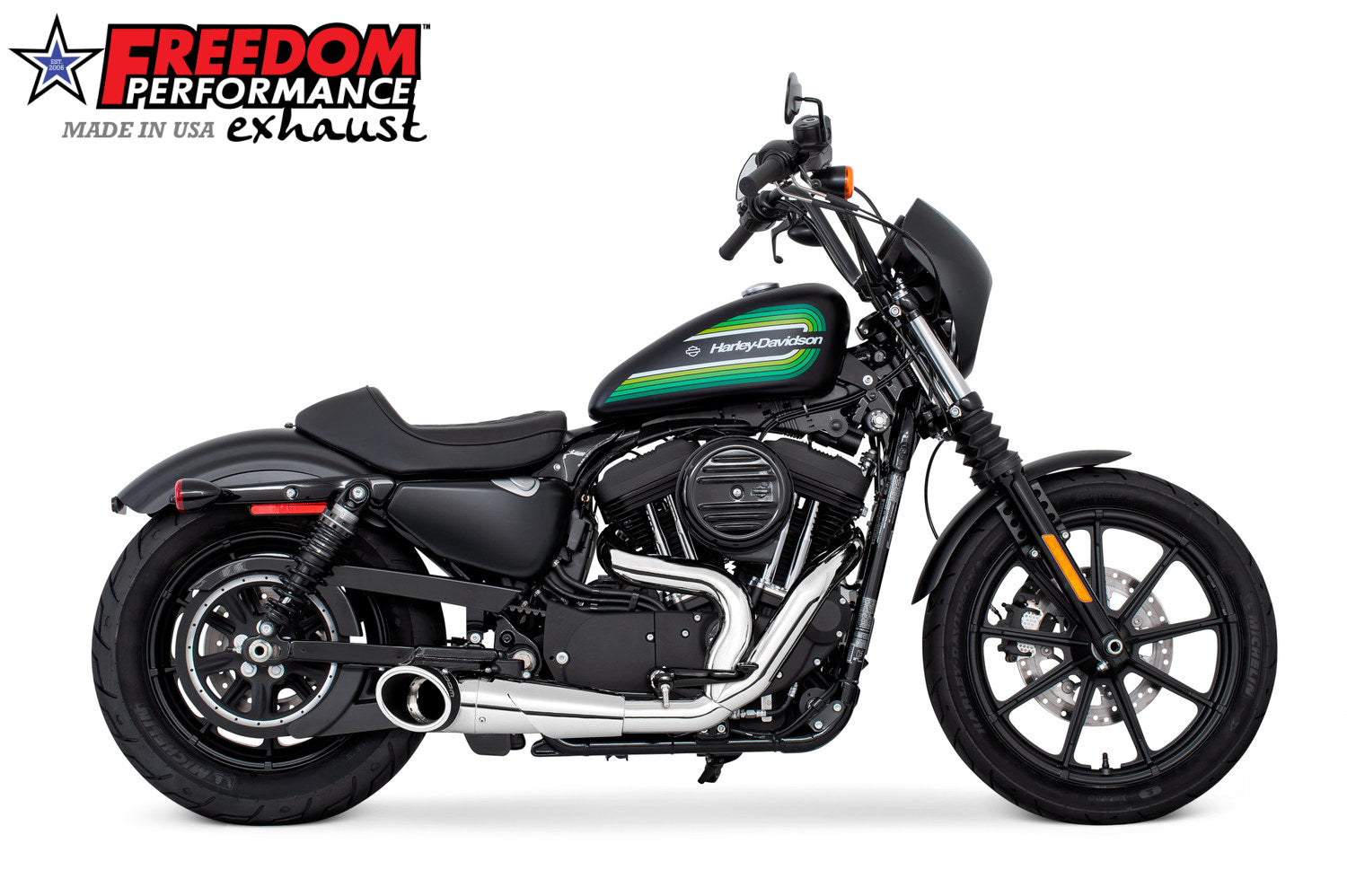 HARLEY SPORTSTER 2-INTO-1 TURNOUT/SIDEDUMP 2004-2022 Bundle (SPECIAL ORDER)