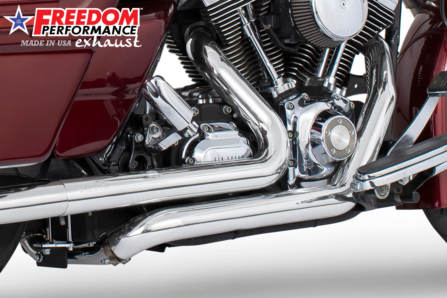HARLEY TOURING RIGHT SIDE TUCK & UNDER TRUE-DUAL HEADERS Fits '95-Present