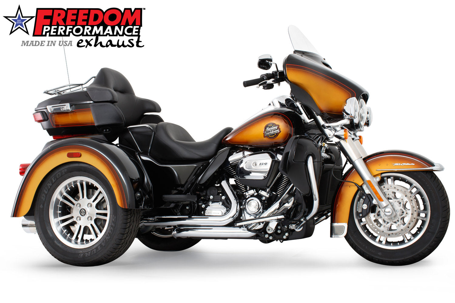HARLEY FREE WHEELER LIBERTY & EAGLE 4" SLIP-ONS Bundle