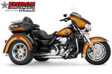 HARLEY TRIKE/FREEWHEELER RIGHT SIDE TUCK & UNDER & CLASSIC TRUE-DUAL HEADERS (SPECIAL ORDER)