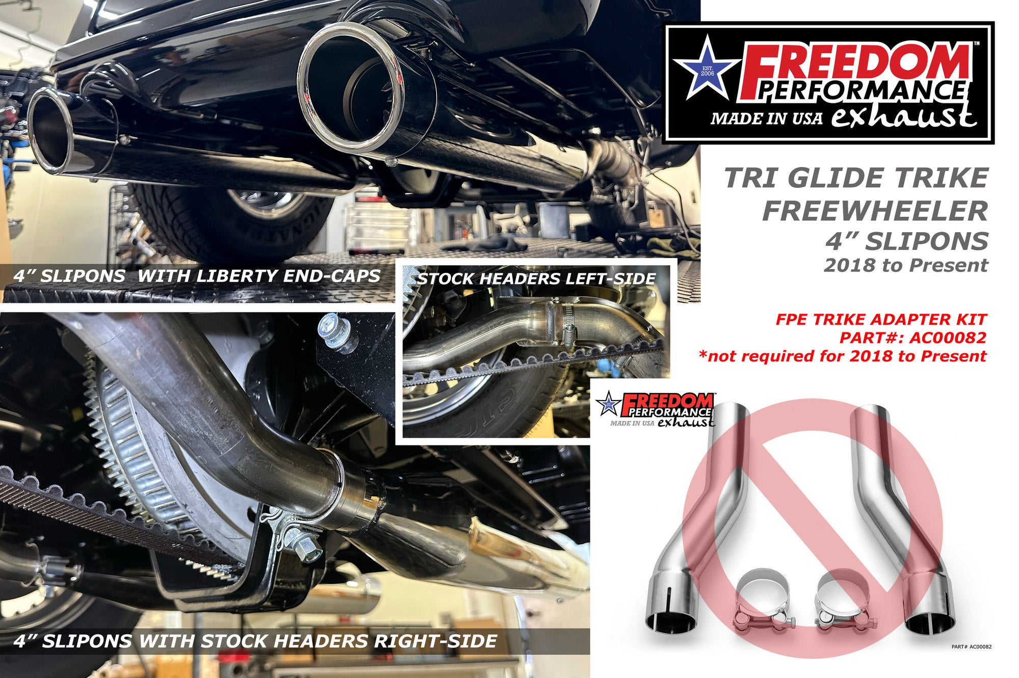 HARLEY FREE WHEELER 4.5" SLIP-ONS