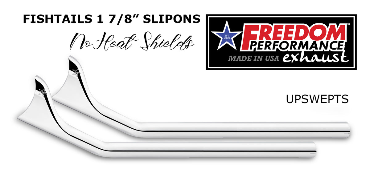 HARLEY M8 SOFTAIL 1 7/8" FISHTAILS SLIP-ONS 2018-PRESENT