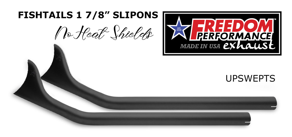 HARLEY M8 SOFTAIL 1 7/8" FISHTAILS SLIP-ONS 2018-PRESENT