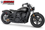 *TEST BUNDLE* INDIAN SCOUT-ROGUE-BOBBER-SIXTY COMBAT 2-INTO-1 TURNOUT/SIDEDUMP 2014-PRESENT (SPECIAL ORDER)