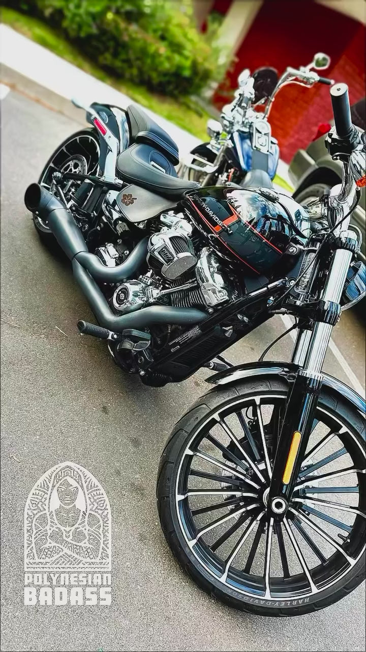 Ran into Addy & family riding her daily in Fullerton. The original Polynesian Badass still turning heads! 🤙🏍️🔥

FPE Harley Softail 2-Into-1 Turnout/Side-dump
PART: HD00810
Sculpted End-Cap
Bike: mulan1207 #polynesianbadass #polynesian
#harleydavidson #harley
#harleygirls