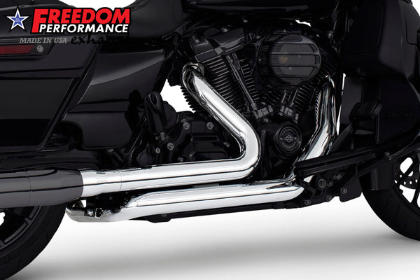 HARLEY TOURING RIGHT SIDE TUCK & UNDER TRUE-DUAL HEADERS Fits '95-Present