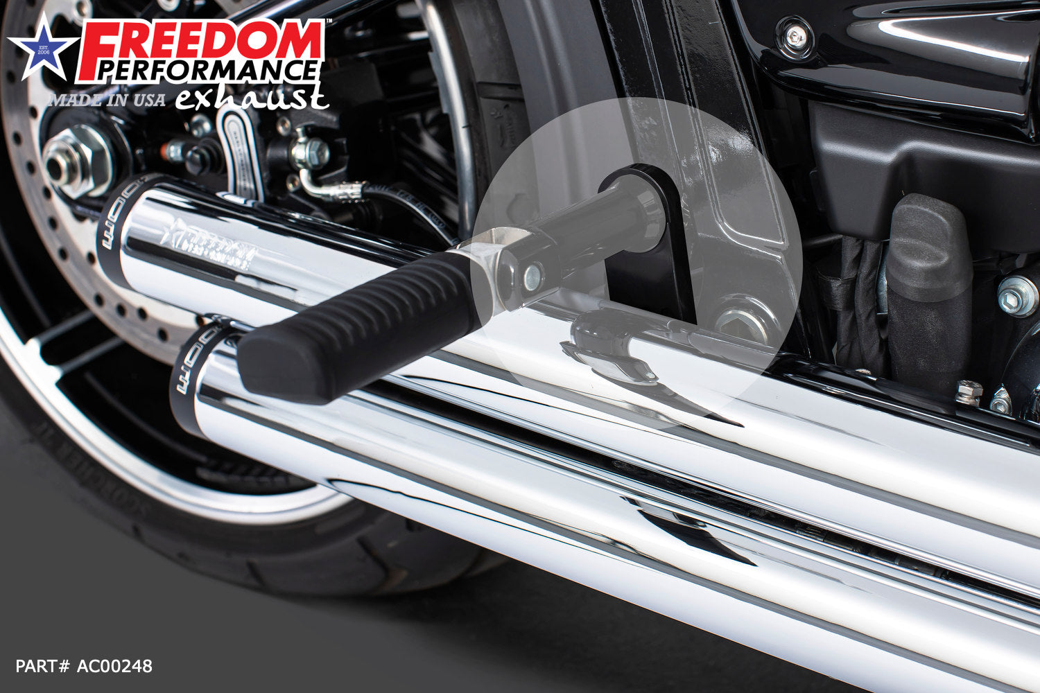 HARLEY SOFTAIL INDEPENDENCE STAGGERED DUALS