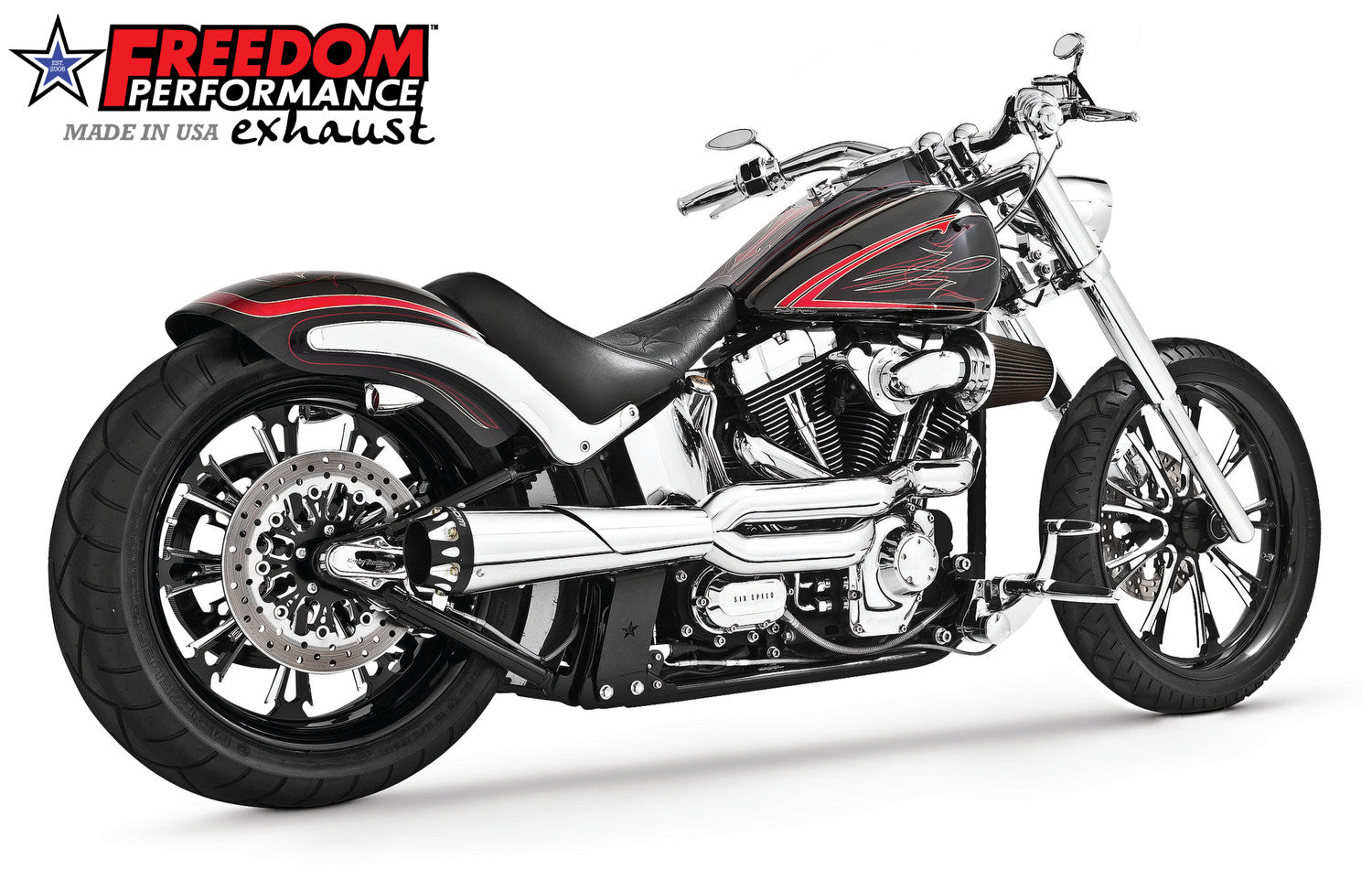 HARLEY SOFTAIL 2-INTO-1 "HIGH" AMERICAN OUTLAW
