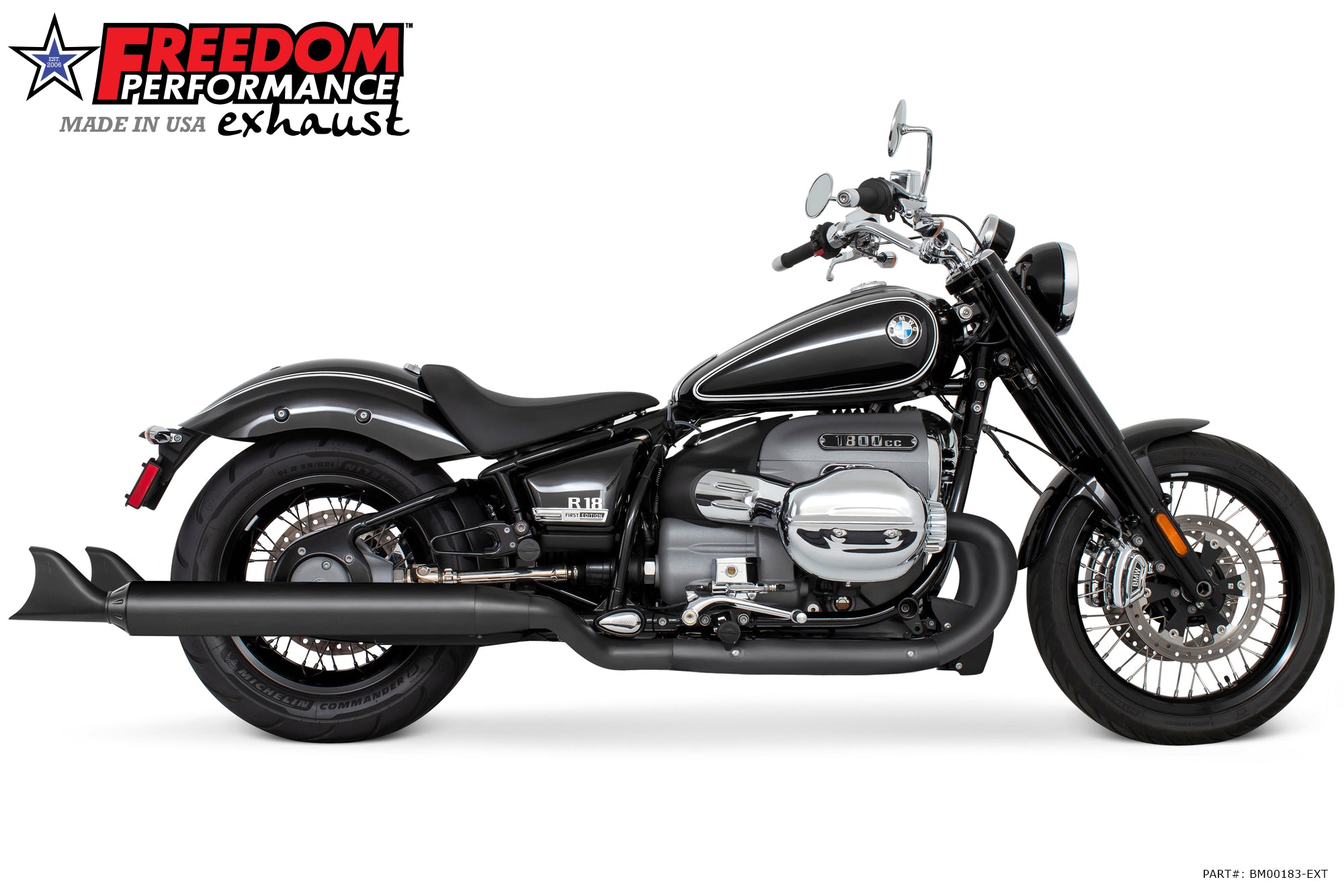 BMW R 18 4" FREEDOM SLIP-ONS ONLY! BUNDLE