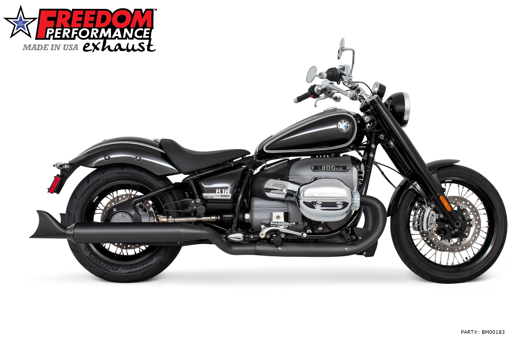 BMW R 18 4" FREEDOM SLIP-ONS ONLY! BUNDLE