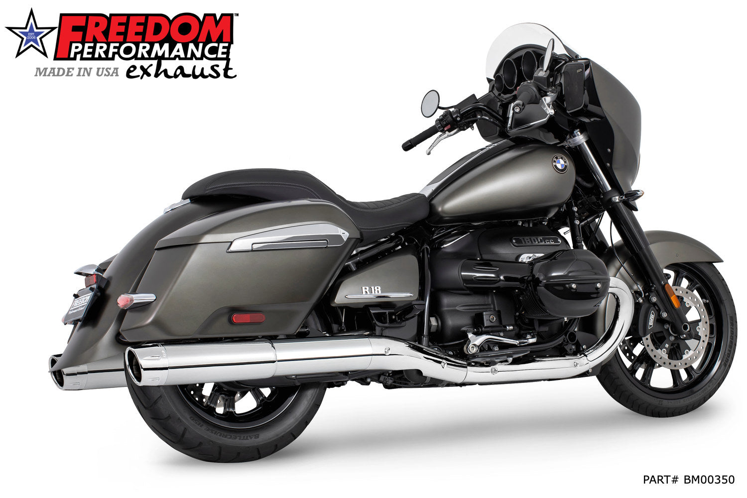 BMW R 18 BAGGER B/TRANSCONTINENTAL/ROCTANE 2-STEP 4.5" EXTENDED SLIP-ONS ONLY!