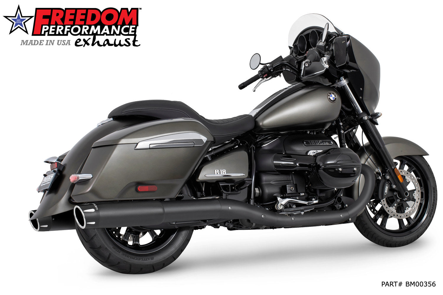 BMW R 18 BAGGER B/TRANSCONTINENTAL/ROCTANE 2-STEP 4.5" EXTENDED SLIP-ONS ONLY!