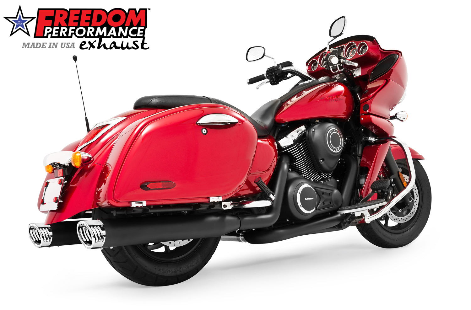 KAWASAKI VAQUERO 1700/NOMAD/VOYAGER 4" COMPLETE TRUE-DUAL SYSTEM