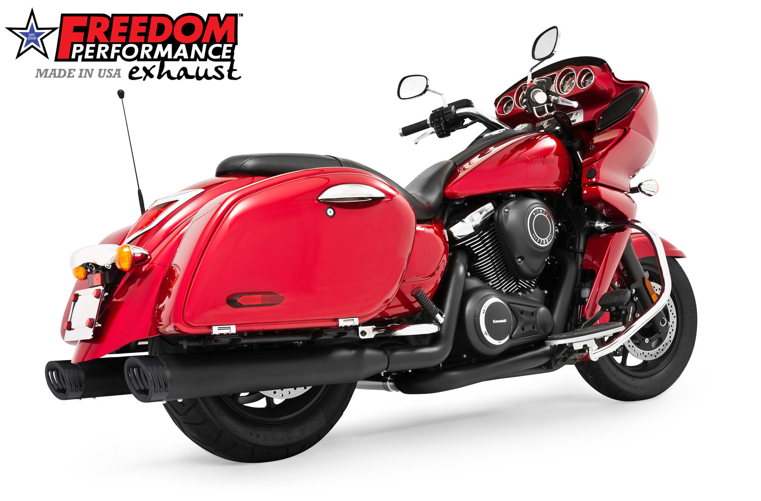 KAWASAKI VAQUERO 1700/NOMAD/VOYAGER 4" COMPLETE TRUE-DUAL SYSTEM
