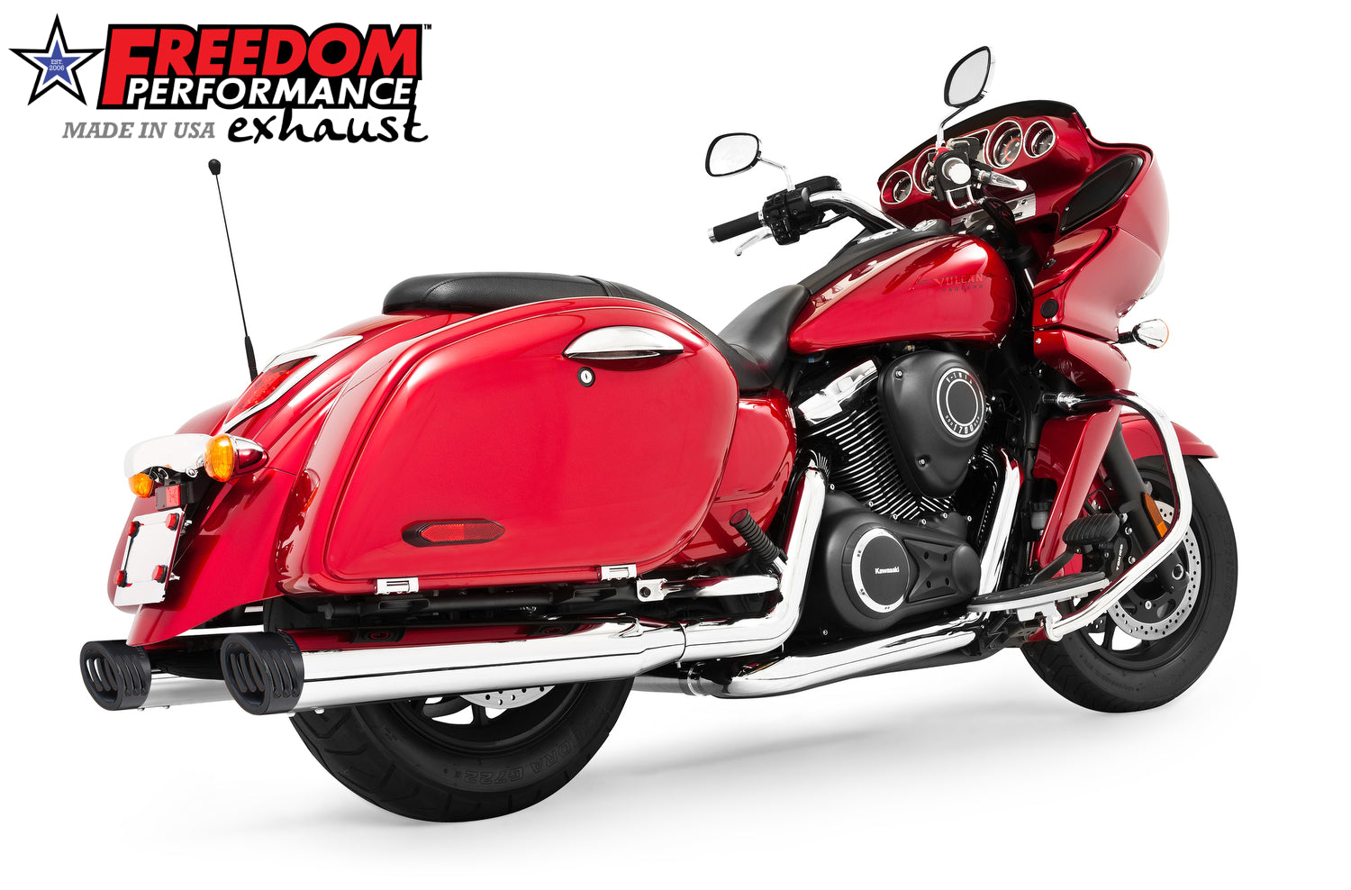 KAWASAKI VAQUERO 1700/NOMAD/VOYAGER 4" COMPLETE TRUE-DUAL SYSTEM