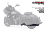 INDIAN CHIEFTAIN / ROADMASTER / SPRINGFIELD / CHALLENGER/ PURSUIT W/ HARD BAGS 2-INTO-1 "LEFT-SIDE ONLY" GHOST PIPE 2014-PRESENT (SPECIAL ORDER)