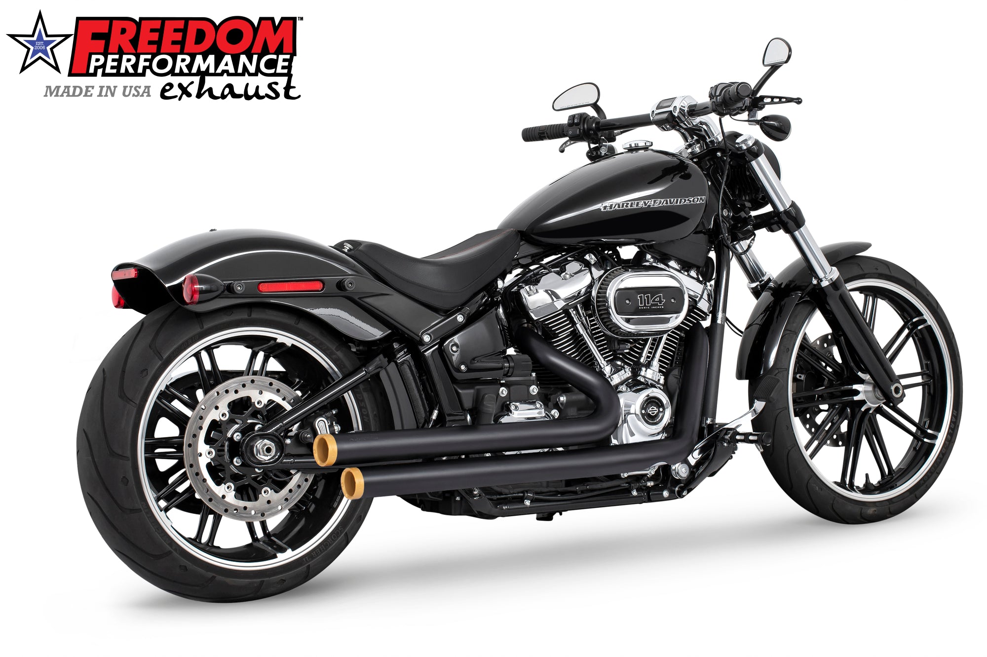HARLEY SOFTAIL INDEPENDENCE STAGGERED DUALS