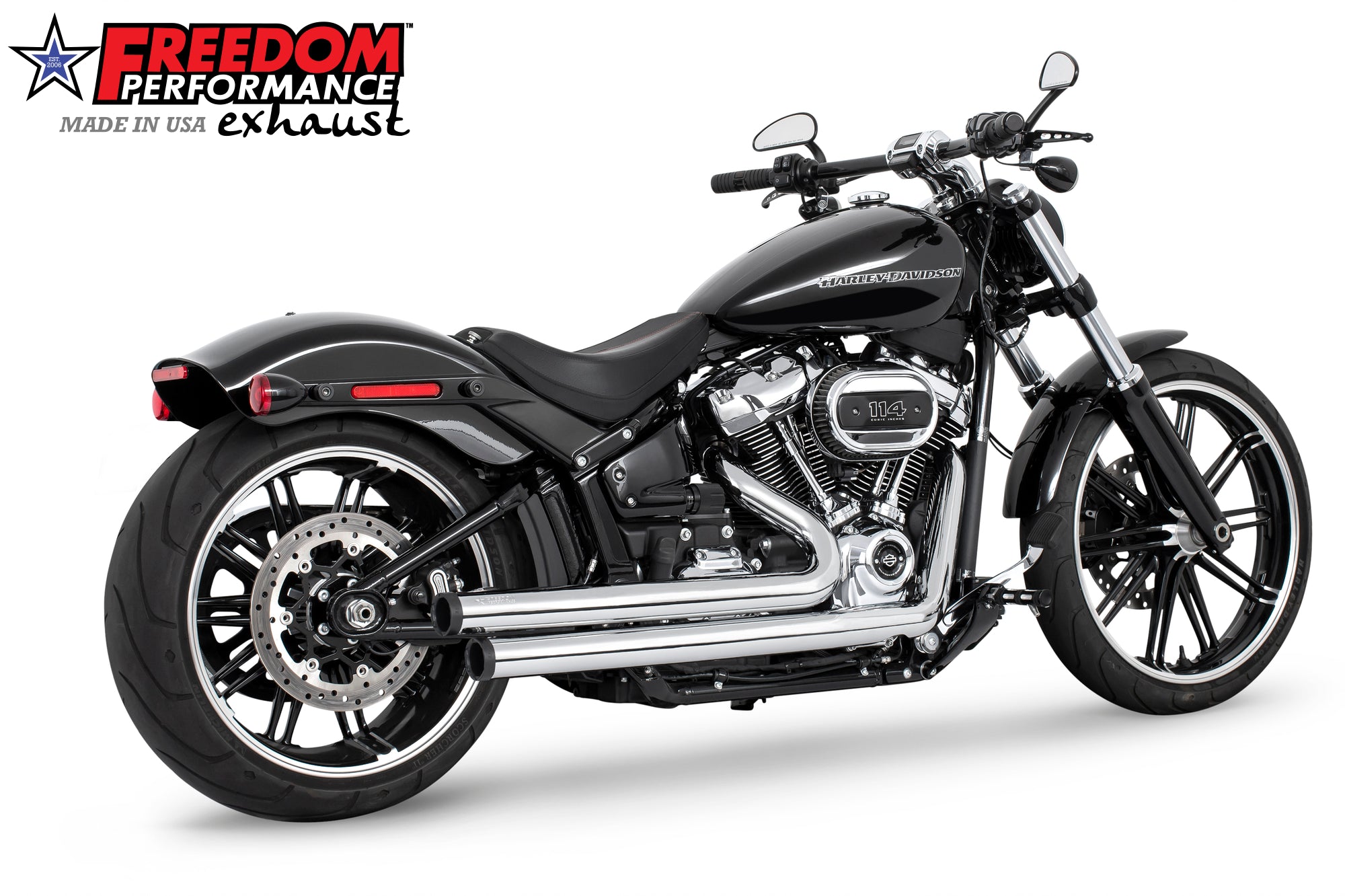 HARLEY SOFTAIL INDEPENDENCE STAGGERED DUALS