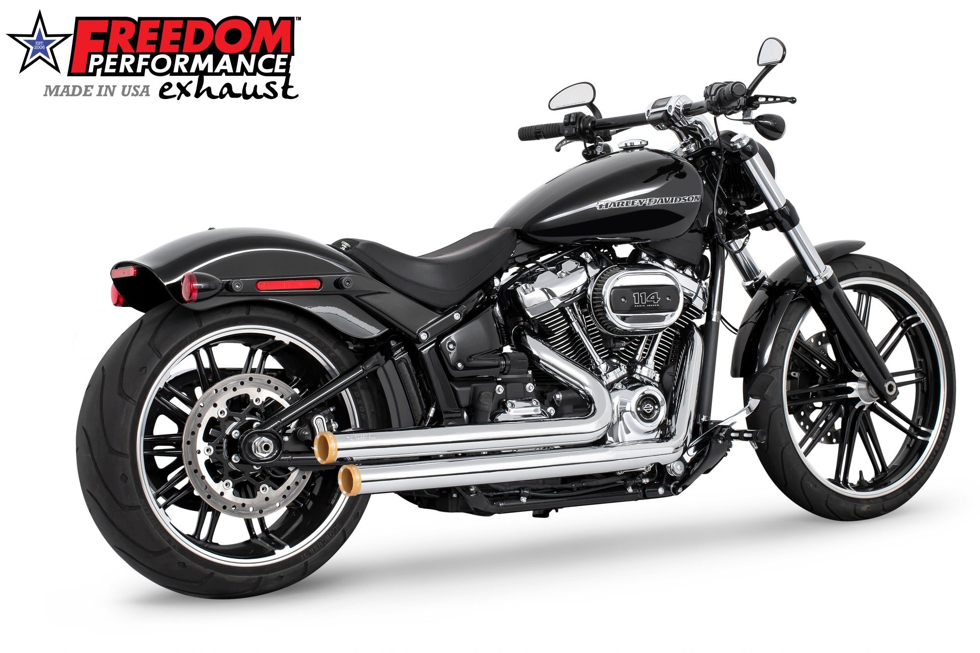 HARLEY SOFTAIL INDEPENDENCE STAGGERED DUALS