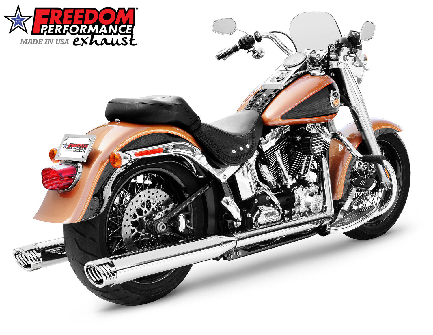 INIDIAN SPIRIT 4" RACING TRUE-DUAL FULL SYSTEM CLASSIC 1986-2004
