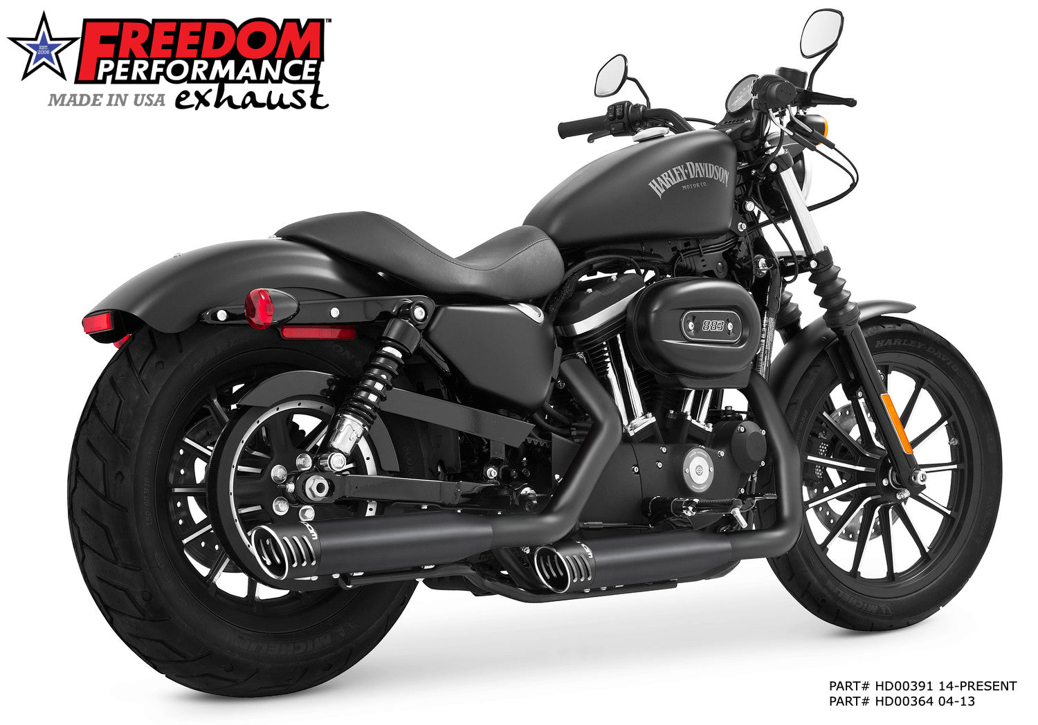 HARLEY SPORTSTER 3.25" SLIP-ONS 2004-2022 (SPECIAL ORDER)