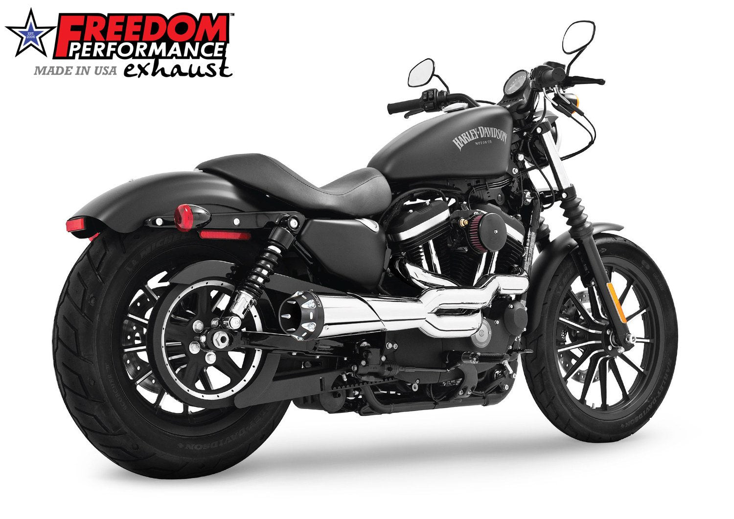 HARLEY SPORTSTER 2-INTO-1 "HIGH" AMERICAN OUTLAW 1986-2022 (*SPECIAL ORDER)