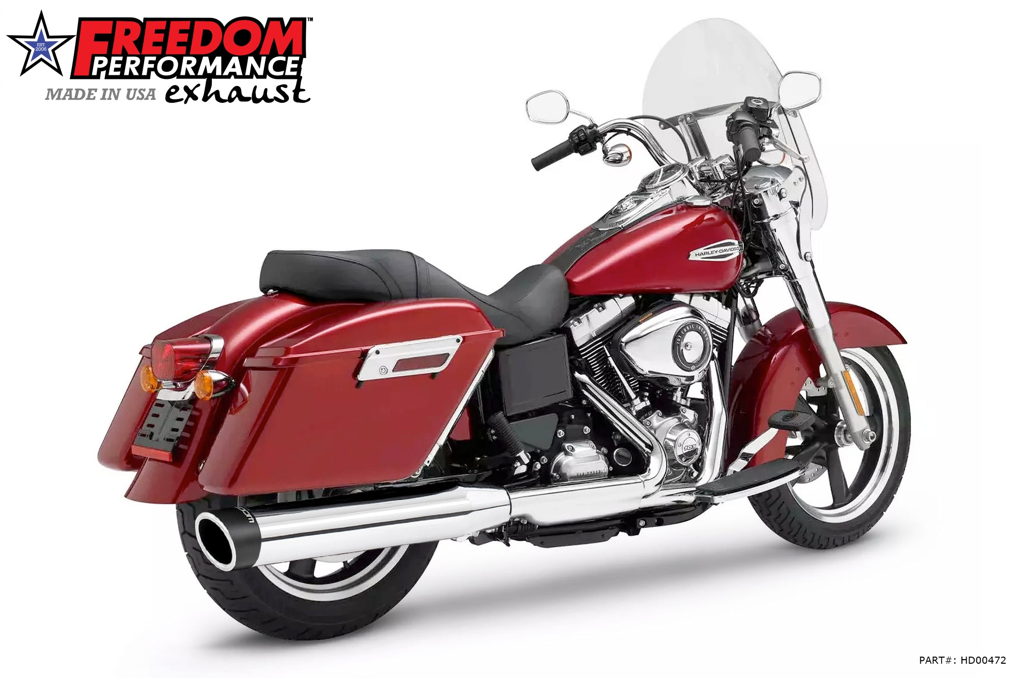 HARLEY SWITCHBACK / LOWRIDER SINGLE 4" SLIPONS (SPECIAL ORDER)