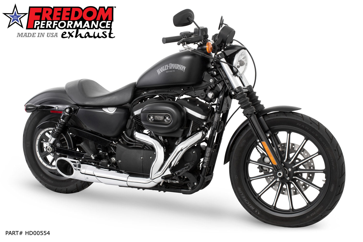 HARLEY SPORTSTER 2-INTO-1 TURNOUT/SIDEDUMP 2004-2022 Bundle (SPECIAL ORDER)